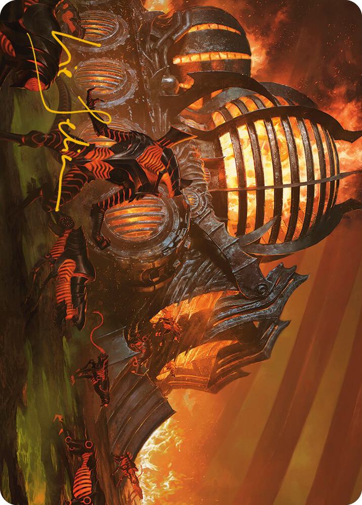 Urabrasks Forge Art Card Gold Stamped Signature 37 (Art Series: Phyrexia: All Will Be One)  | Good Games Modbury