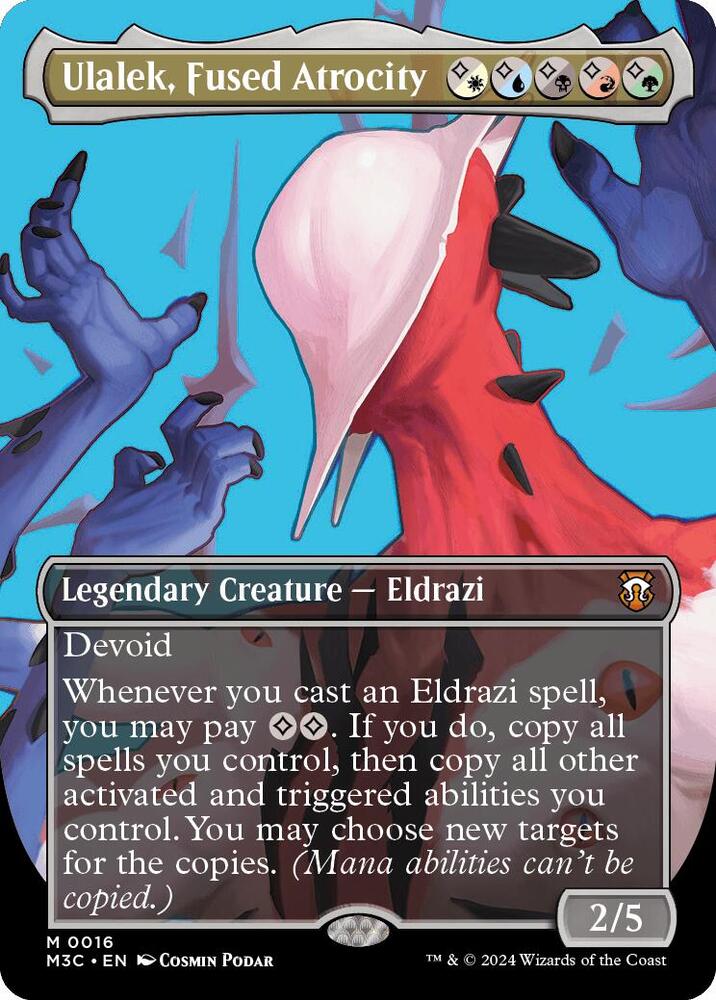 Ulalek, Fused Atrocity 16 (Commander: Modern Horizons 3)  - Borderless Foil | Good Games Modbury