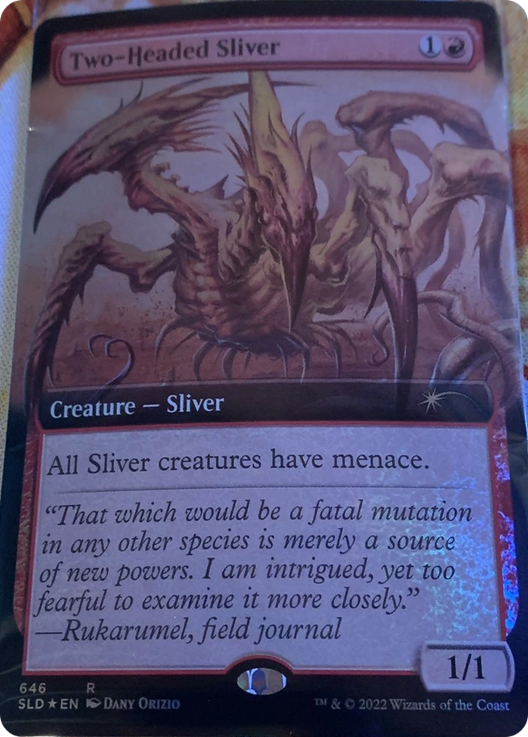 Two-Headed Sliver (Extended Art) [Secret Lair Drop Promos] | Good Games Modbury