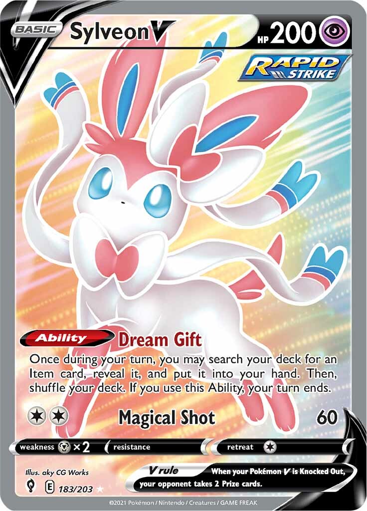 Sylveon V (183/203) [Sword & Shield: Evolving Skies] | Good Games Modbury