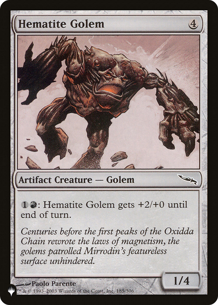 Hematite Golem [The List Reprints] | Good Games Modbury