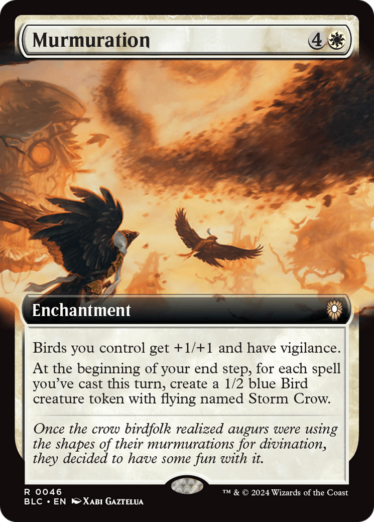 Murmuration (Extended Art) [Bloomburrow Commander] | Good Games Modbury