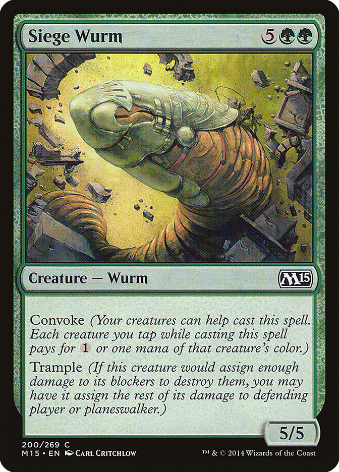 Siege Wurm [Magic 2015] | Good Games Modbury