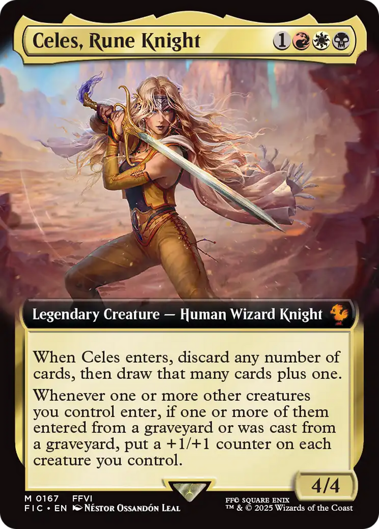Celes, Rune Knight (Extended Art) [FINAL FANTASY Commander] | Good Games Modbury