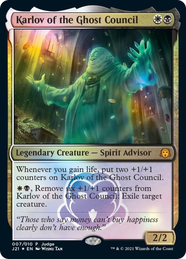 Karlov of the Ghost Council 7/10 (Judge Promos)  - Foil | Good Games Modbury