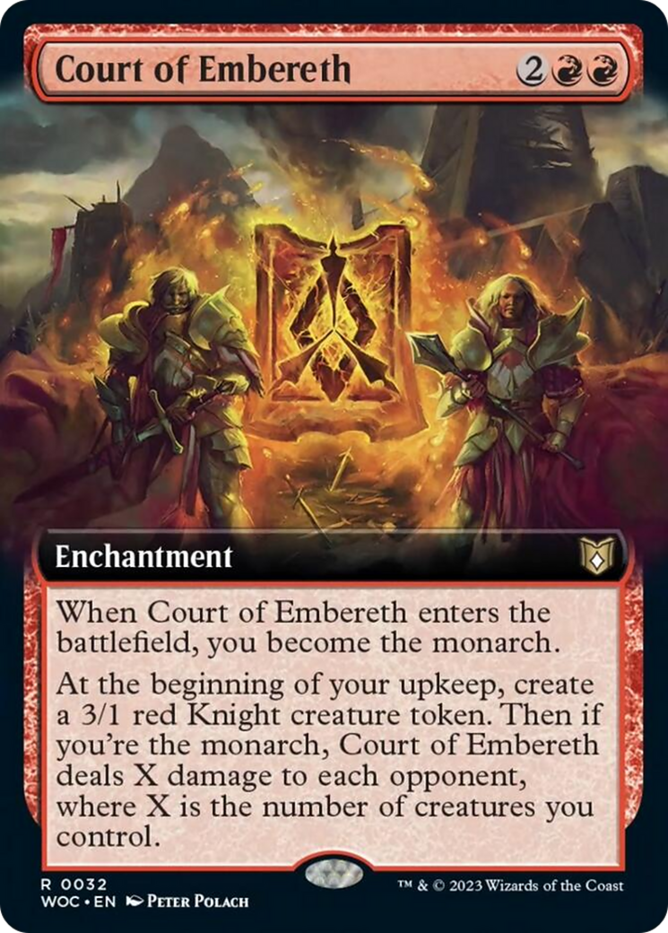 Court of Embereth (Extended Art) [Wilds of Eldraine Commander] | Good Games Modbury