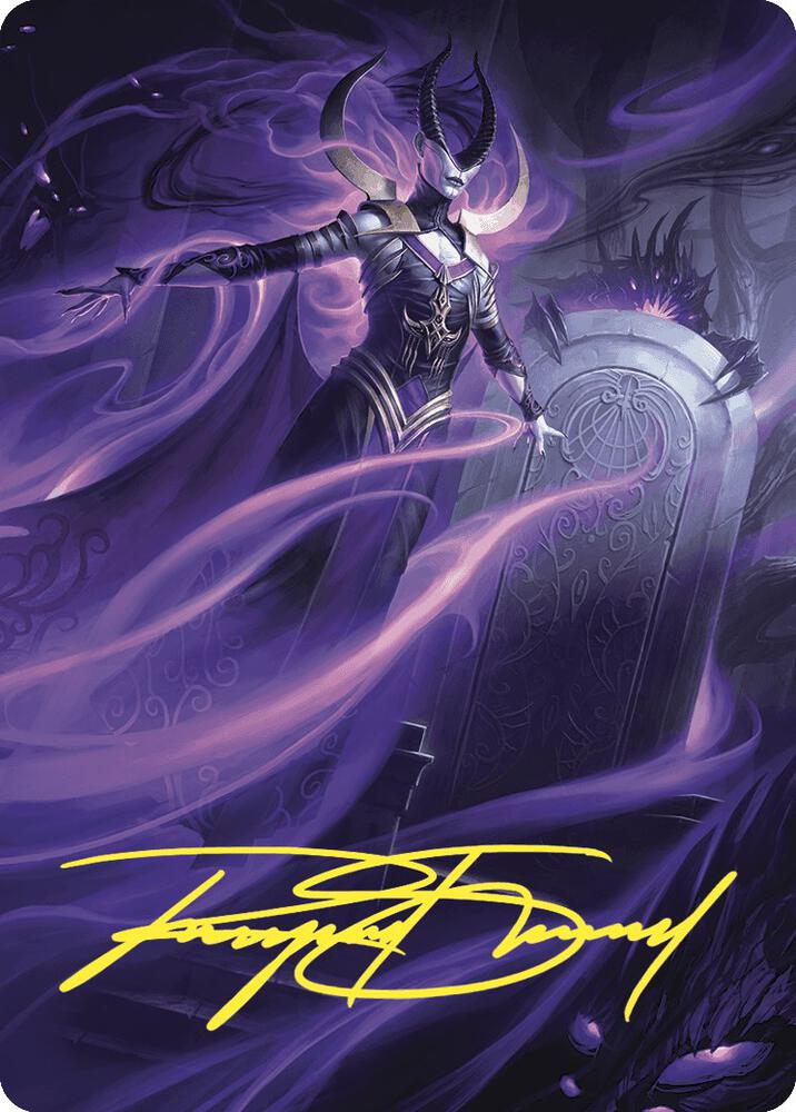 Ashiok Wicked Manipulator Art Card 10 81 Gold Stamped Signature 10 (Art Series: Wilds of Eldraine)  | Good Games Modbury