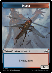 Soldier // Insect Double-Sided Token [March of the Machine Commander Tokens] | Good Games Modbury