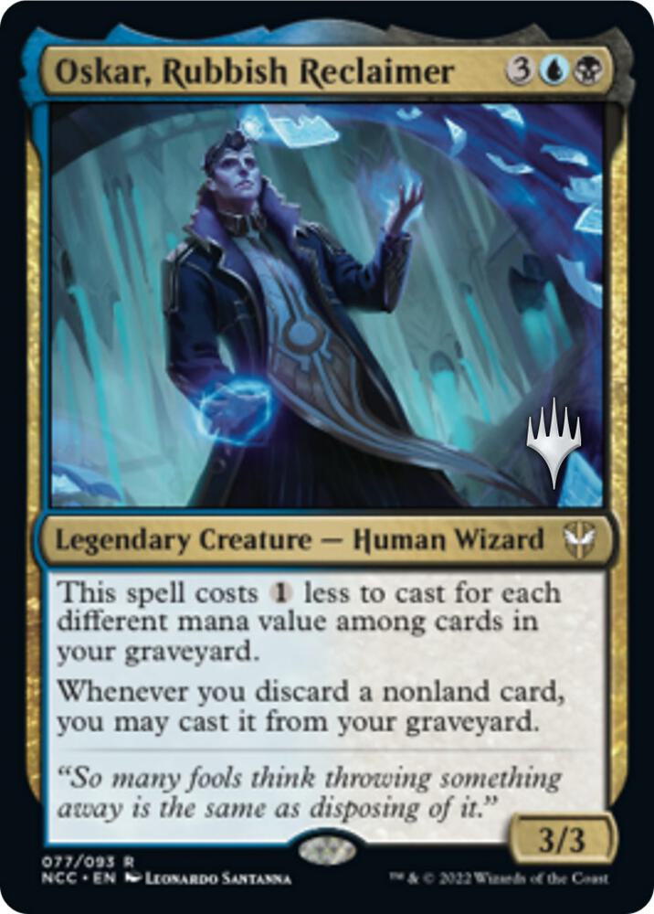 Oskar Rubbish Reclaimer 77 (Promo Pack: Streets of New Capenna)  - Foil | Good Games Modbury