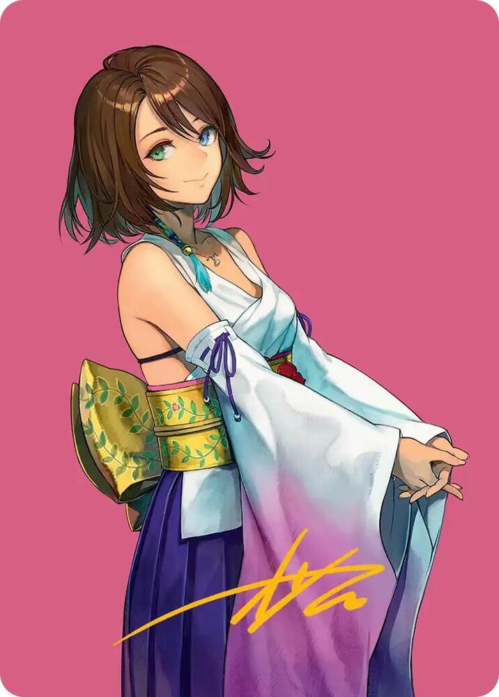 Yuna Hope of Spira Art Card Gold Stamped Signature 48 (Art Series: FINAL FANTASY)  | Good Games Modbury