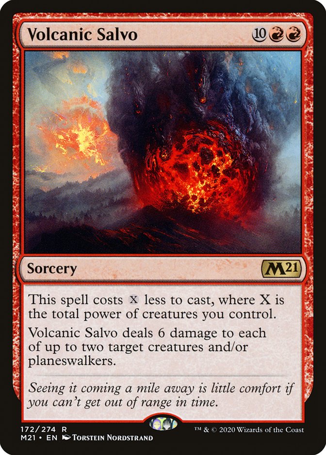 Volcanic Salvo 172 (Core Set 2021)  - Foil | Good Games Modbury