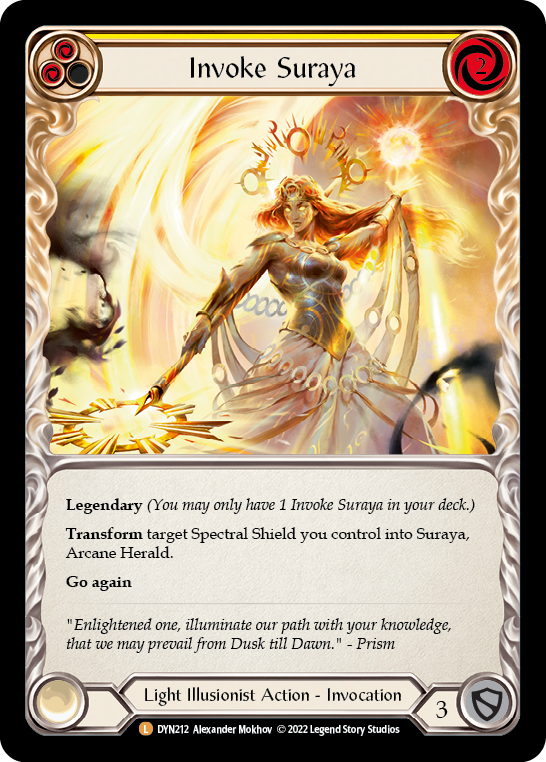 Invoke Suraya // Suraya, Archangel of Knowledge [DYN212] (Dynasty)  Cold Foil | Good Games Modbury