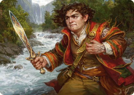 Frodo Baggins Art Card (16/81) [The Lord of the Rings: Tales of Middle-earth Art Series] | Good Games Modbury
