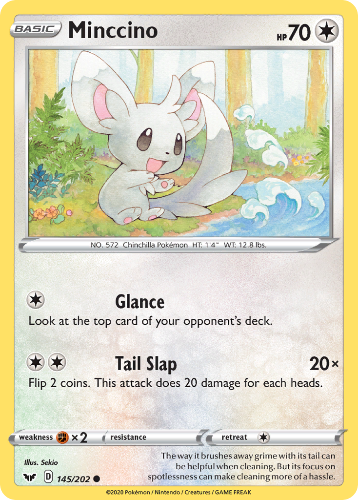 Minccino (145/202) [Sword & Shield: Base Set] | Good Games Modbury
