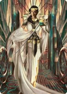 Elspeth Resplendent Art Card 64 81 64 (Art Series: Streets of New Capenna)  | Good Games Modbury