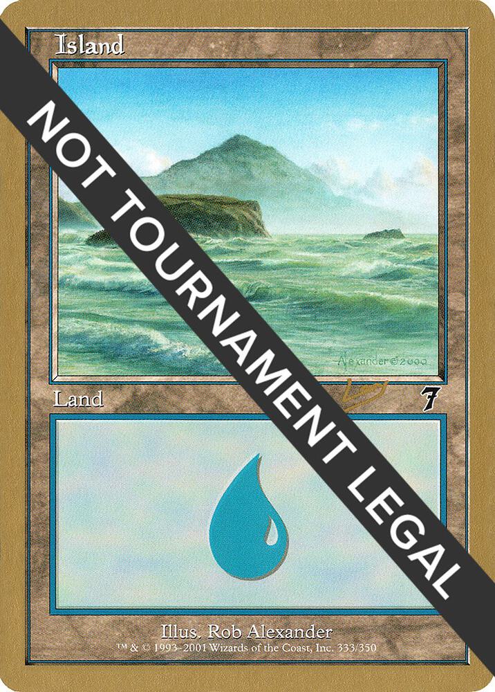Island 333 2002 Raphael Levy 7ED rl333/153 (World Championship Decks)  | Good Games Modbury