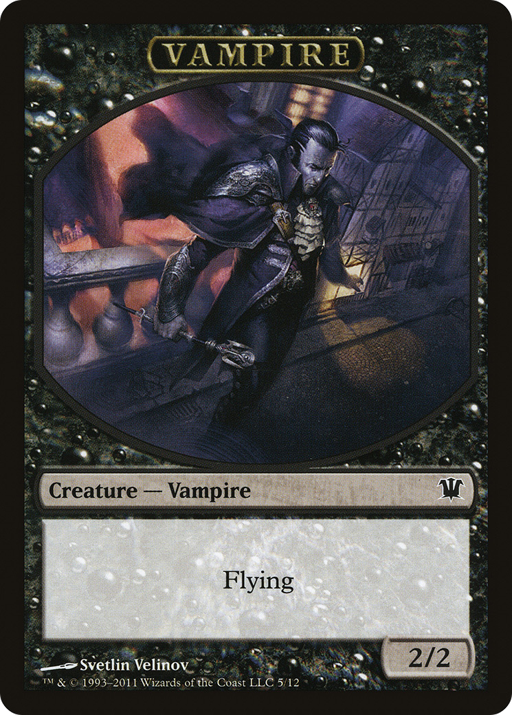 Blood // Vampire (0007) Double-Sided Token [Innistrad Remastered Tokens] | Good Games Modbury