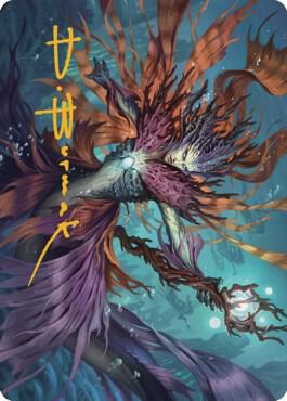 Vodalian Hexcatcher Art Card Gold Stamped Signature 20 (Art Series: Dominaria United)  | Good Games Modbury