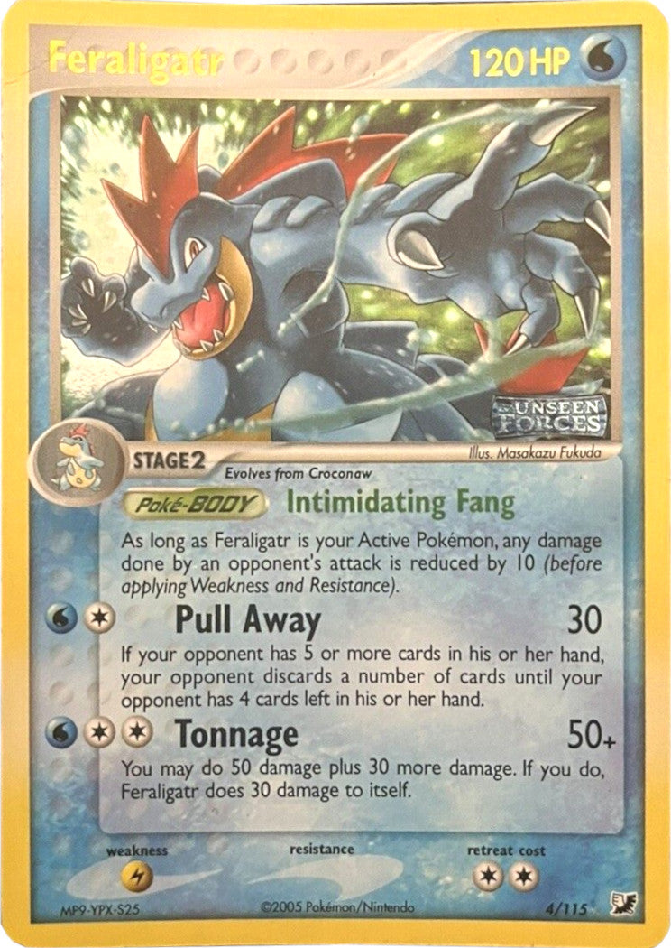 Feraligatr (4/115) (Stamped) [EX: Unseen Forces] | Good Games Modbury