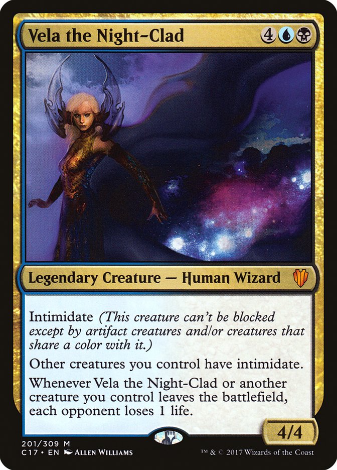 Vela the Night-Clad 201/309 (Commander 2017)  | Good Games Modbury