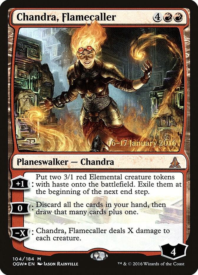 Chandra Flamecaller 104s/65 (Prerelease Cards)  - Foil | Good Games Modbury