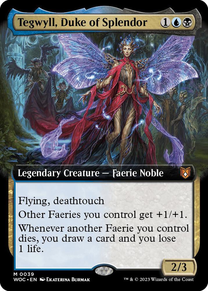 Tegwyll, Duke of Splendor 39/173 (Commander: Wilds of Eldraine)  - Extended Art Foil | Good Games Modbury