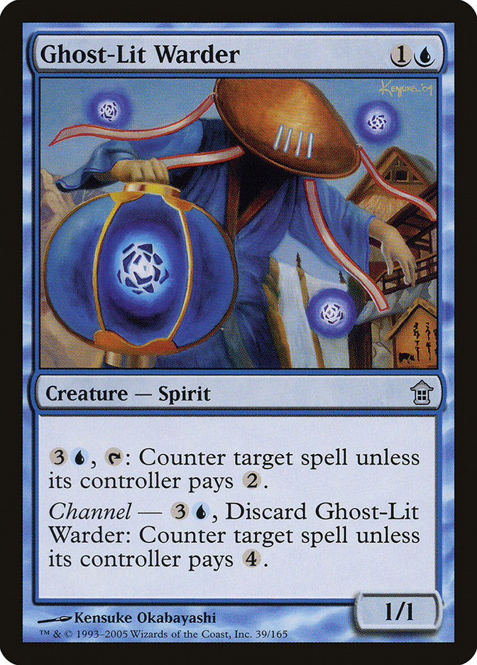 Ghost-Lit Warder 39/165 (Saviors of Kamigawa)  - Foil | Good Games Modbury
