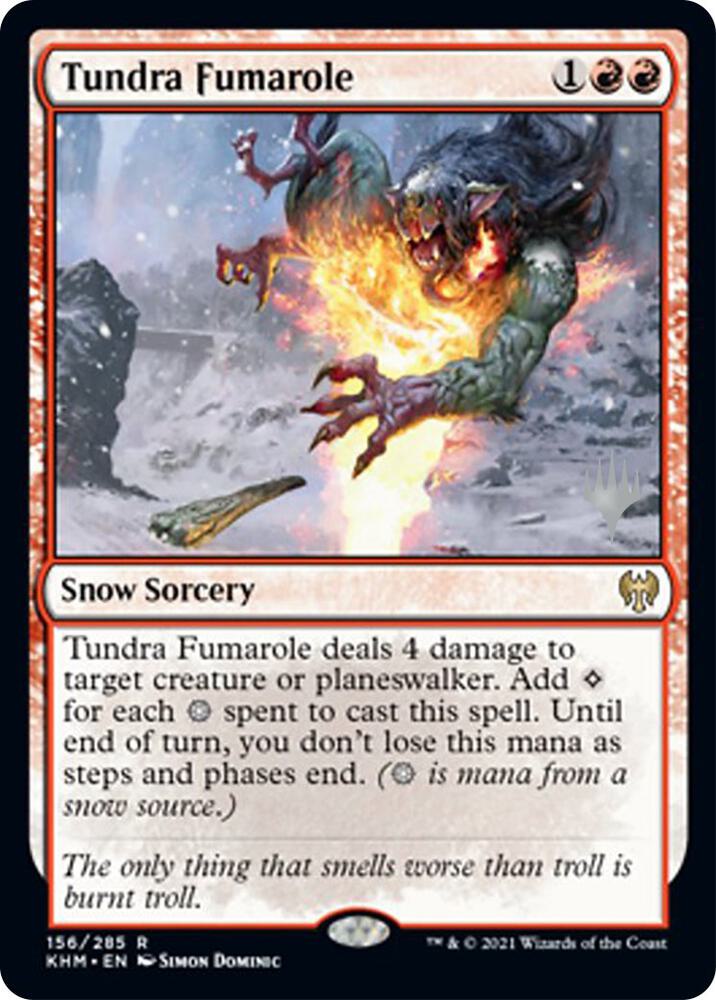 Tundra Fumarole 156p/1 (Promo Pack: Kaldheim)  - Foil | Good Games Modbury