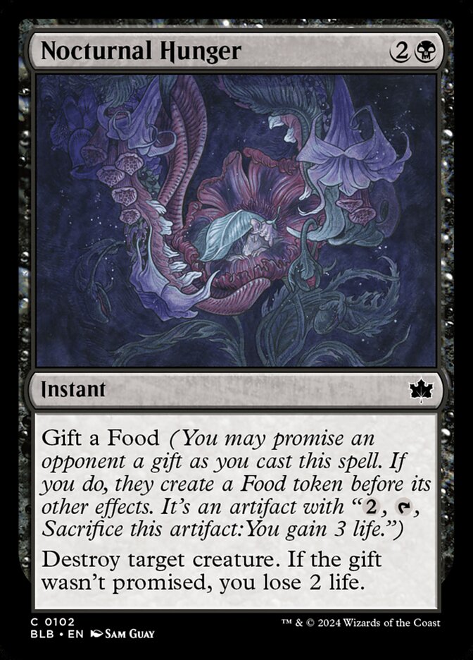 Nocturnal Hunger 102/281 (Bloomburrow)  - Foil | Good Games Modbury