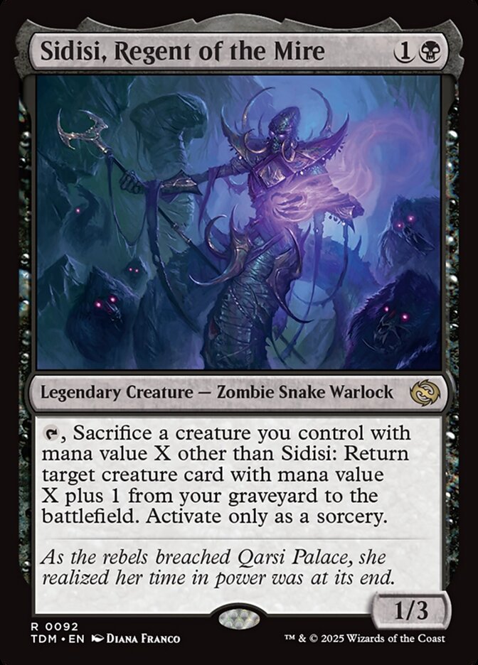 Sidisi Regent of the Mire 92 (Tarkir: Dragonstorm)  | Good Games Modbury
