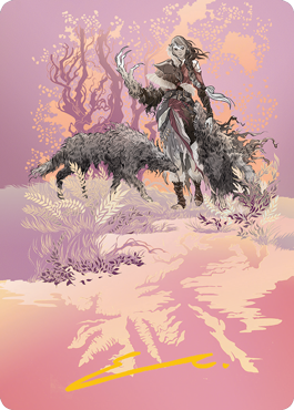 Arlinn, the Pack's Hope 2 Art Card (Gold-Stamped Signature) [Innistrad: Midnight Hunt Art Series] | Good Games Modbury
