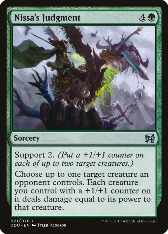 Nissa's Judgment 21/76 (Duel Decks: Elves vs. Inventors)  | Good Games Modbury