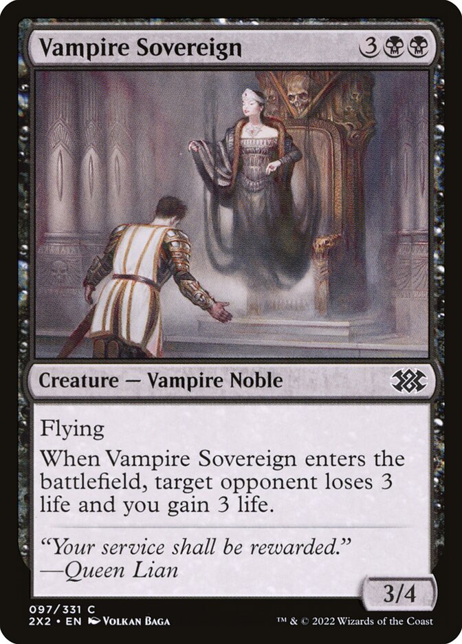 Vampire Sovereign 97/331 (Double Masters 2022)  - Foil | Good Games Modbury