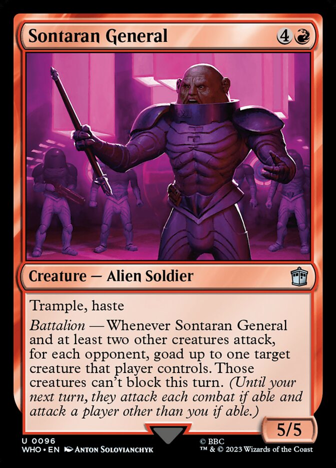 Sontaran General 96/331 (Universes Beyond: Doctor Who)  - Foil | Good Games Modbury