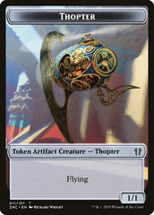 Faerie Rogue // Thopter Double-Sided Token [Zendikar Rising Commander Tokens] | Good Games Modbury