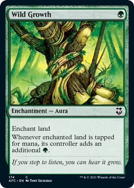Wild Growth 174/62 (Commander: Adventures in the Forgotten Realms)  | Good Games Modbury