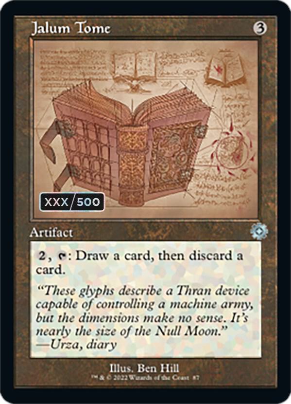 Jalum Tome Schematic Serial Numbered 87z/63 (The Brothers' War: Retro Frame Artifacts)  - Foil | Good Games Modbury