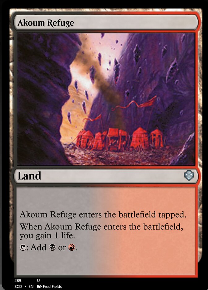 Akoum Refuge [Starter Commander Decks] | Good Games Modbury