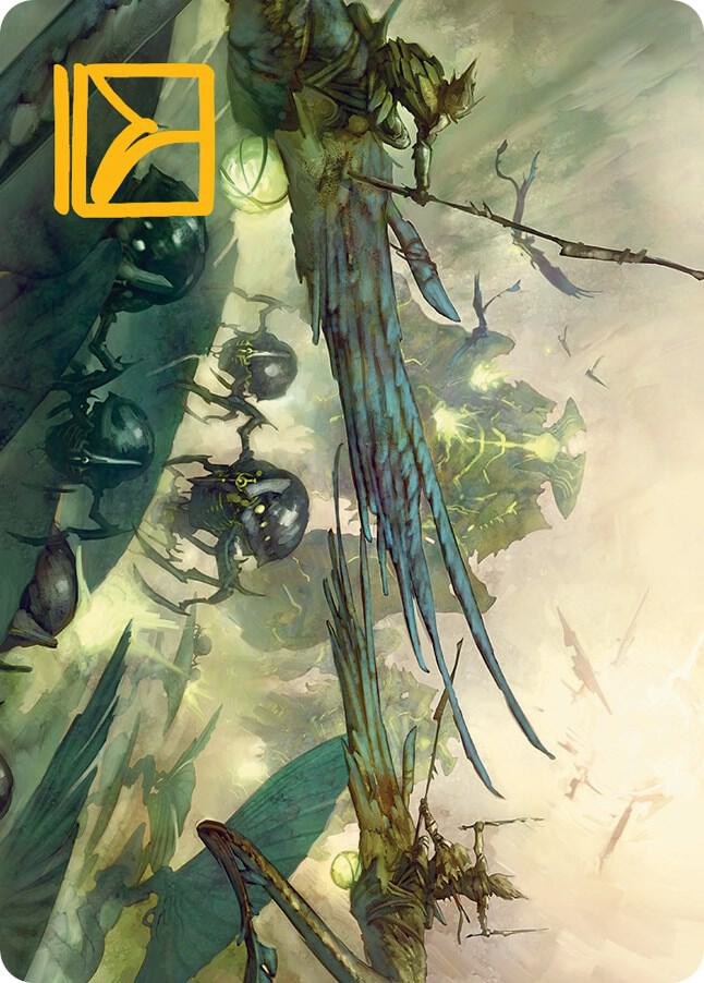 Invasion of Pyrulea Art Card Gold Stamped Signature 47 (Art Series: March of the Machine)  | Good Games Modbury