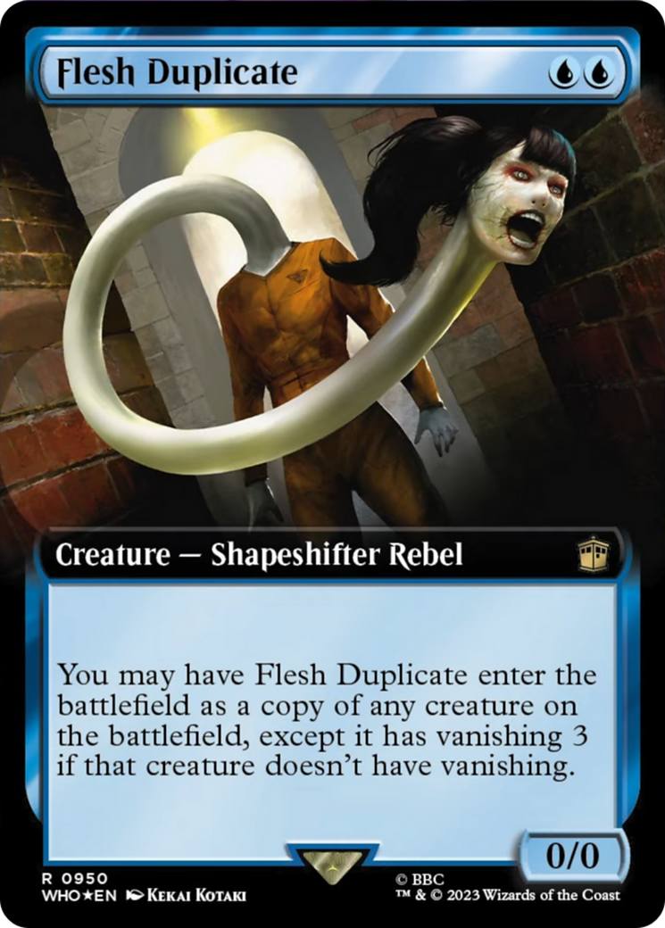 Flesh Duplicate (Extended Art) (Surge Foil) [Doctor Who] | Good Games Modbury