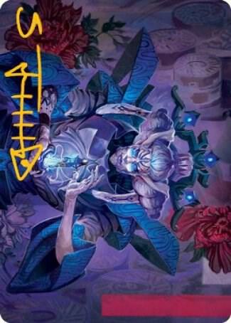 Tameshi Reality Architect Art Card 36 81 Gold Stamped Signature 36 (Art Series: Kamigawa: Neon Dynasty)  | Good Games Modbury
