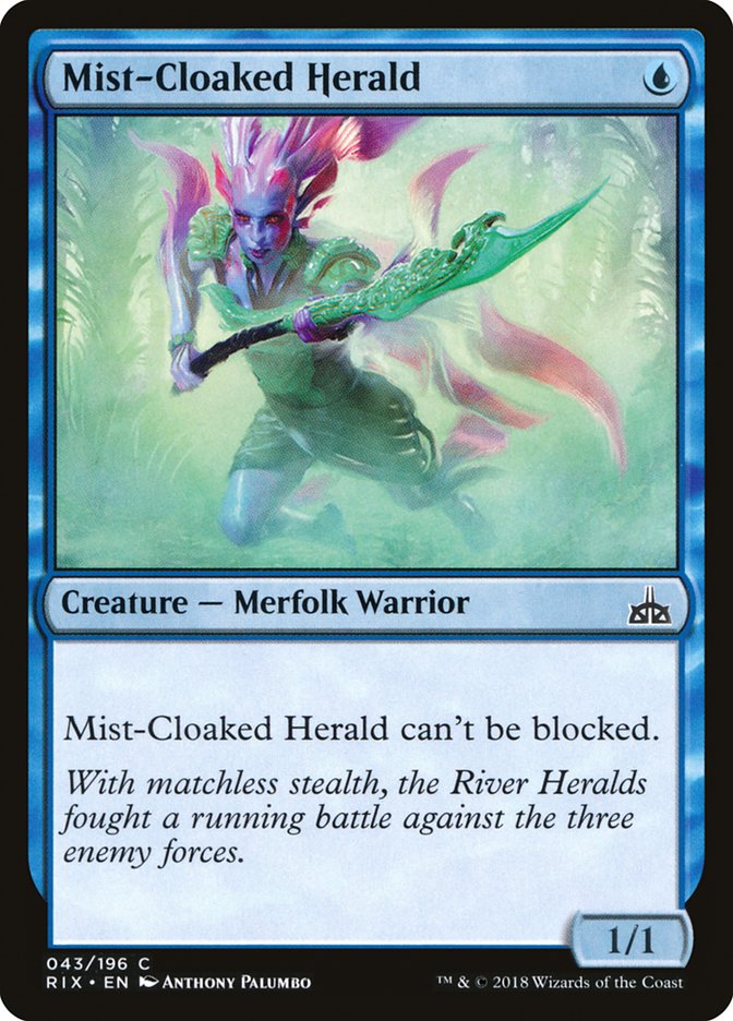 Mist-Cloaked Herald [Rivals of Ixalan] | Good Games Modbury