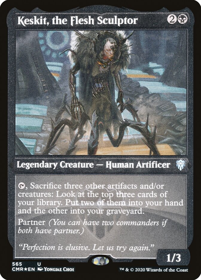 Keskit, the Flesh Sculptor (Etched) [Commander Legends] | Good Games Modbury