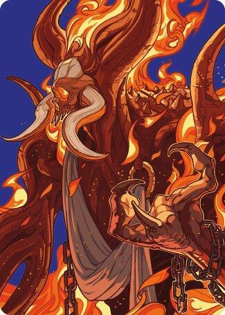 Phlage Titan of Fires Fury Art Card 50 (Art Series: Modern Horizons 3)  | Good Games Modbury