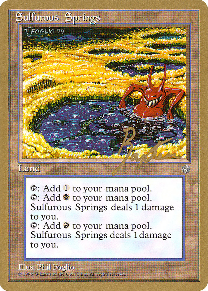 Sulfurous Springs (George Baxter) [Pro Tour Collector Set] | Good Games Modbury