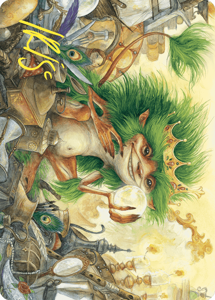 Knickknack Ouphe Art Card (Gold-Stamped Signature) [Wilds of Eldraine Art Series] | Good Games Modbury
