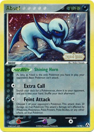 Absol (15/92) (Stamped) [EX: Legend Maker] | Good Games Modbury