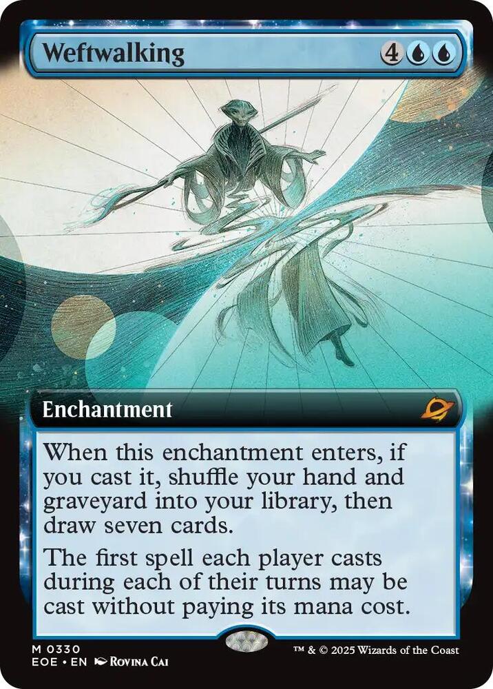 Weftwalking  330/276 (Edge of Eternities)  - Extended Art | Good Games Modbury