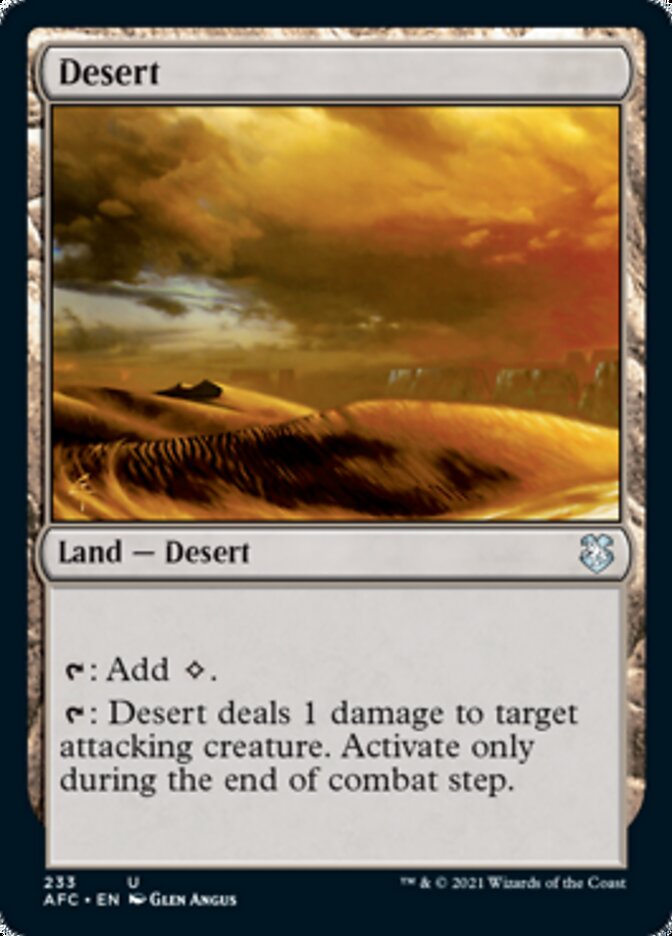 Desert [Dungeons & Dragons: Adventures in the Forgotten Realms Commander] | Good Games Modbury
