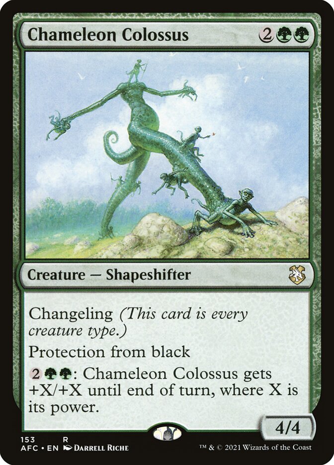 Chameleon Colossus 153/62 (Commander: Adventures in the Forgotten Realms)  | Good Games Modbury